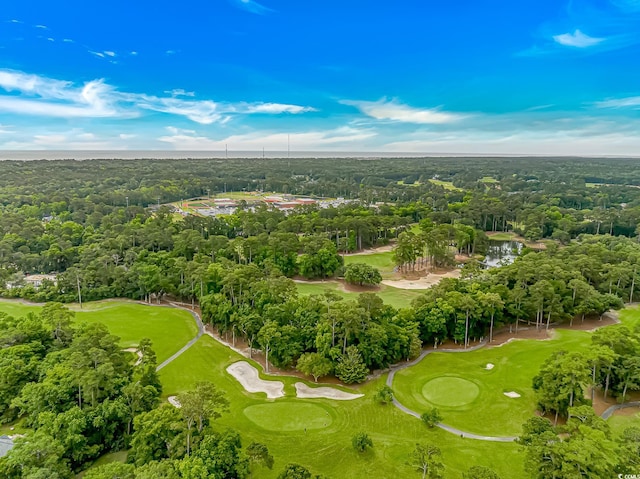 19 Coventry Pl, Pawleys Island, SC 29585 - aerial view of a golf course and a heavily wooded area
