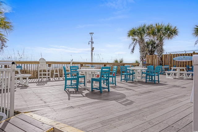 2801 S Ocean Blvd # 231, North Myrtle Beach, SC 29582 - deck with outdoor dining space