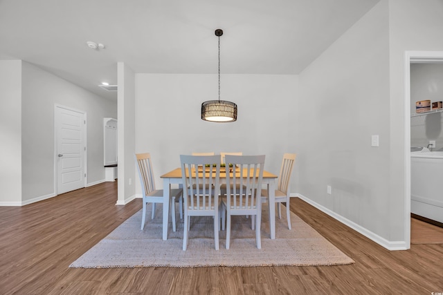204 Leaflet Loop, Pawleys Island, SC 29585 - dining area with wood finished floors, baseboards, and recessed lighting