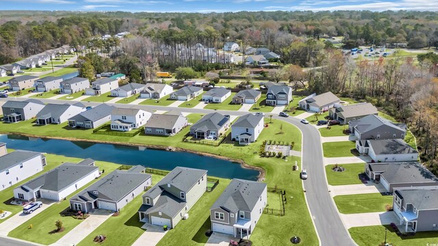 204 Leaflet Loop, Pawleys Island, SC 29585 - aerial overview of property's location featuring a nearby body of water and nearby suburban area