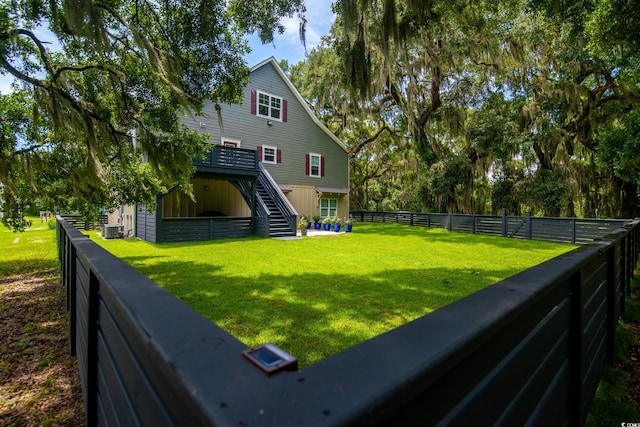 224 Oak Bay Dr, Georgetown, SC 29440 - view of yard featuring stairs