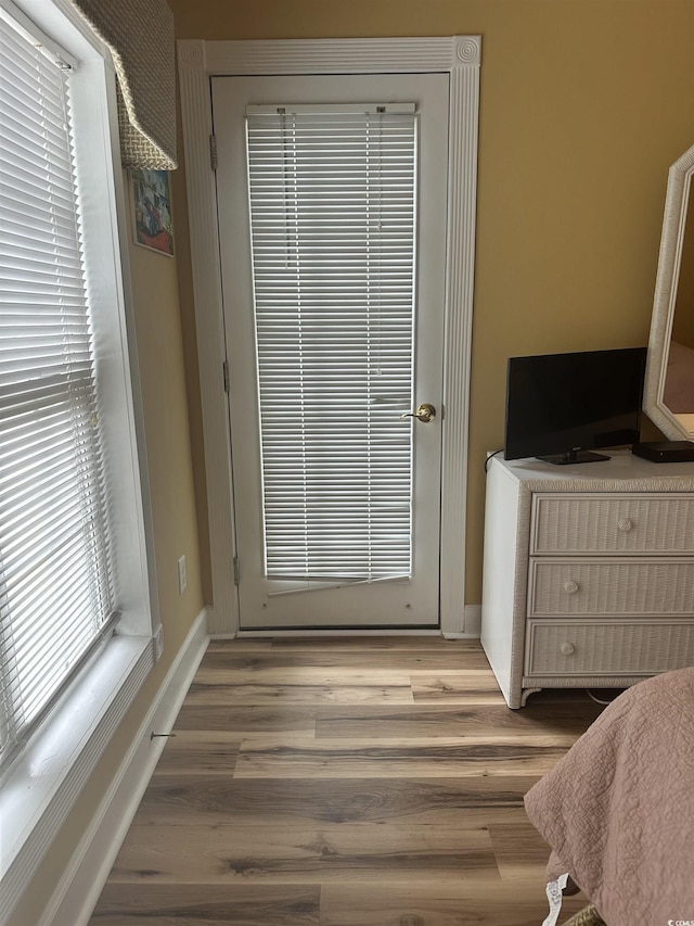 4639 Wild Iris Dr Unit 43-204, Myrtle Beach, SC 29577 - bedroom with wood finished floors and baseboards