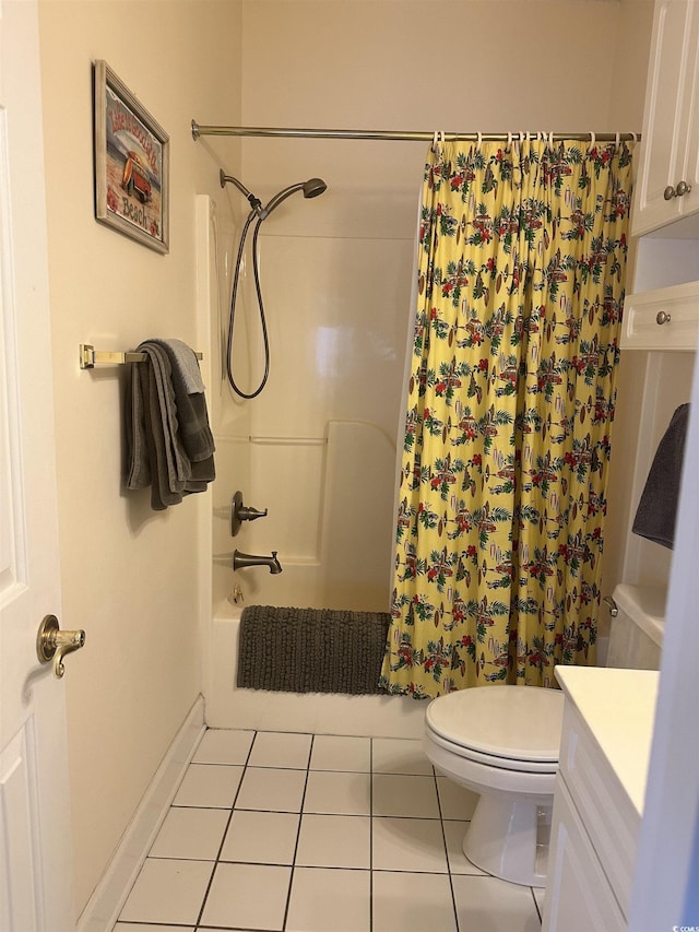 4639 Wild Iris Dr Unit 43-204, Myrtle Beach, SC 29577 - bathroom with toilet, vanity, tile patterned flooring, and shower / tub combo