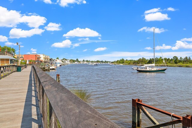 72 Millsite Ct, Georgetown, SC 29440 - dock featuring a water view