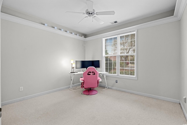 192 Berkshire Loop, Pawleys Island, SC 29585 - game room with carpet flooring, baseboards, and ceiling fan