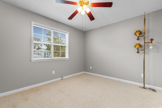 1202 Formby Ct, Myrtle Beach, SC 29588 - carpeted empty room featuring a ceiling fan, a textured ceiling, and baseboards