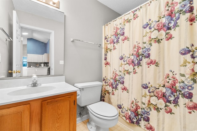 1202 Formby Ct, Myrtle Beach, SC 29588 - bathroom with vanity, toilet, and a shower with curtain