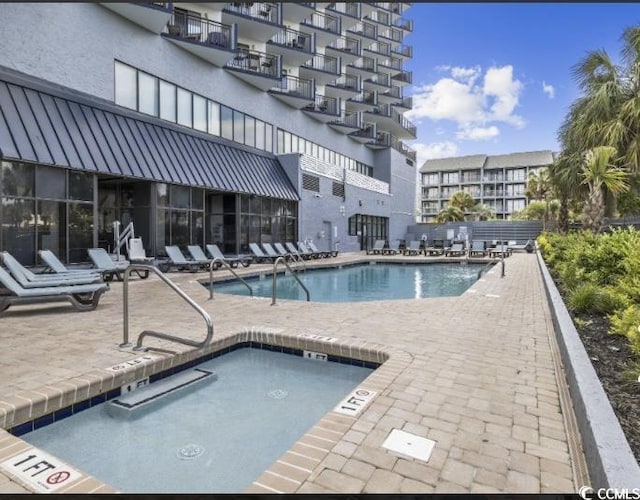 2001 S Ocean Blvd Unit 621, Myrtle Beach, SC 29577 - pool with a patio
