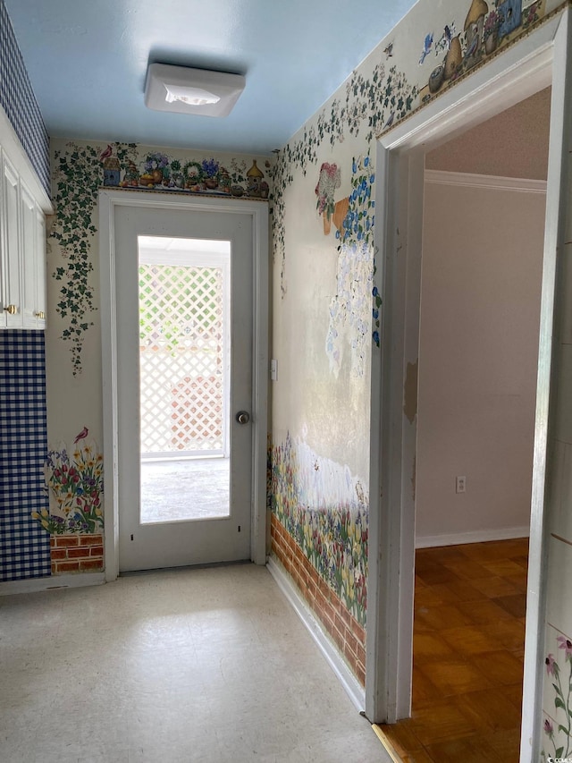 3752 Tea Rose St Unit 3752, Myrtle Beach, SC 29577 - doorway featuring wallpapered walls and baseboards