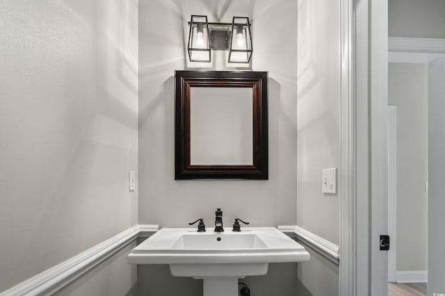 bathroom with a sink