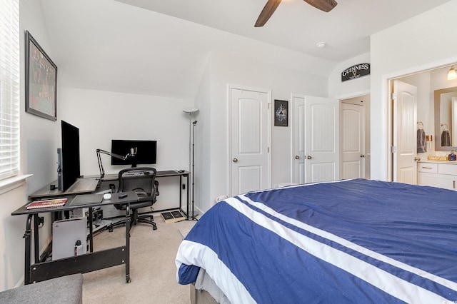 294 Portofino Dr, Myrtle Beach, SC 29579 - carpeted bedroom featuring an office area and ceiling fan