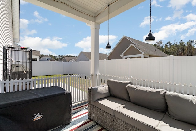 294 Portofino Dr, Myrtle Beach, SC 29579 - fenced backyard featuring an outdoor hangout area