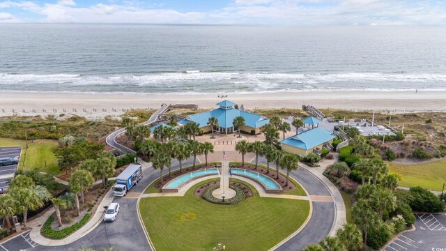 77 Tern Pl Unit 202, Pawleys Island, SC 29585 - aerial view of property and surrounding area featuring a pool and a nearby body of water