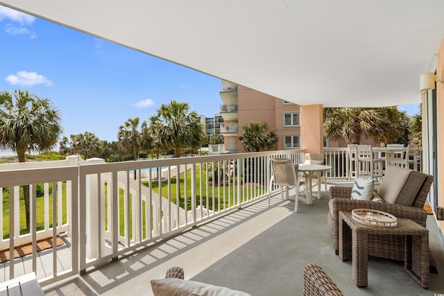view of balcony