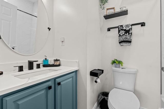 2013 Silvercrest Dr Unit 30-F, Myrtle Beach, SC 29579 - full bath featuring toilet, vanity, baseboards, and a shower