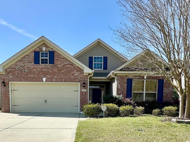 1612 Fairforest Ct, Conway, SC 29526 - view of front of home featuring brick siding, driveway, and a front yard