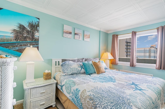 2001 S Ocean Blvd Unit 1505, Myrtle Beach, SC 29577 - bedroom featuring an ornate ceiling