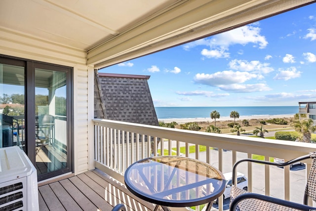5601 N Ocean Blvd Unit C-311, Myrtle Beach, SC 29577 - balcony with a water view and a view of the beach