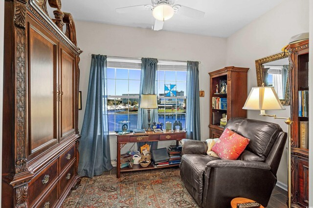 100 Marblehead Dr, Little River, SC 29566 - living area with ceiling fan