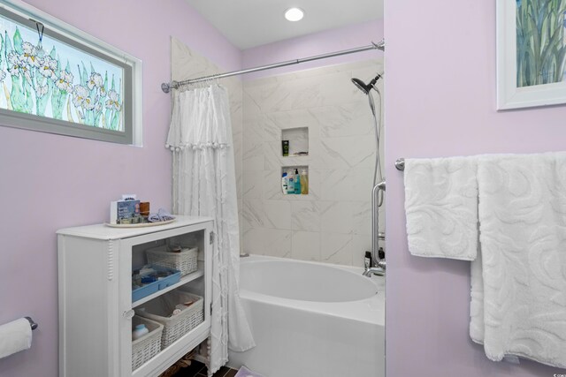 100 Marblehead Dr, Little River, SC 29566 - full bathroom featuring shower / bath combo with shower curtain