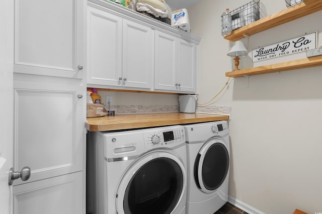 100 Marblehead Dr, Little River, SC 29566 - laundry room with cabinet space, washing machine and dryer, and baseboards