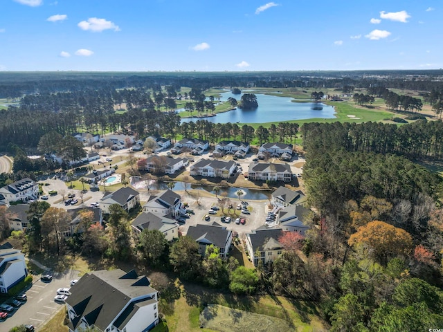 5050 Belleglen Ct Unit 102, Myrtle Beach, SC 29579 - drone / aerial view featuring a water view and a residential view
