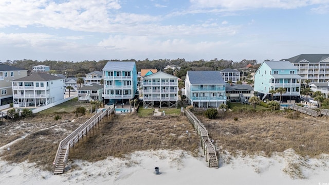 bird's eye view with a residential view