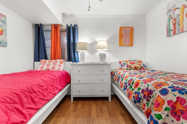 5601 N Ocean Blvd Unit 214B, Myrtle Beach, SC 29577 - bedroom featuring wood finished floors and crown molding