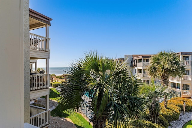 5601 N Ocean Blvd Unit 214B, Myrtle Beach, SC 29577 - balcony featuring a water view