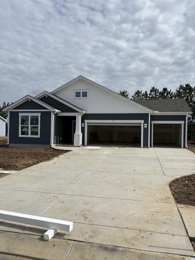 191 Glengrove Ln, Murrells Inlet, SC 29576 - view of front of house featuring an attached garage and concrete driveway