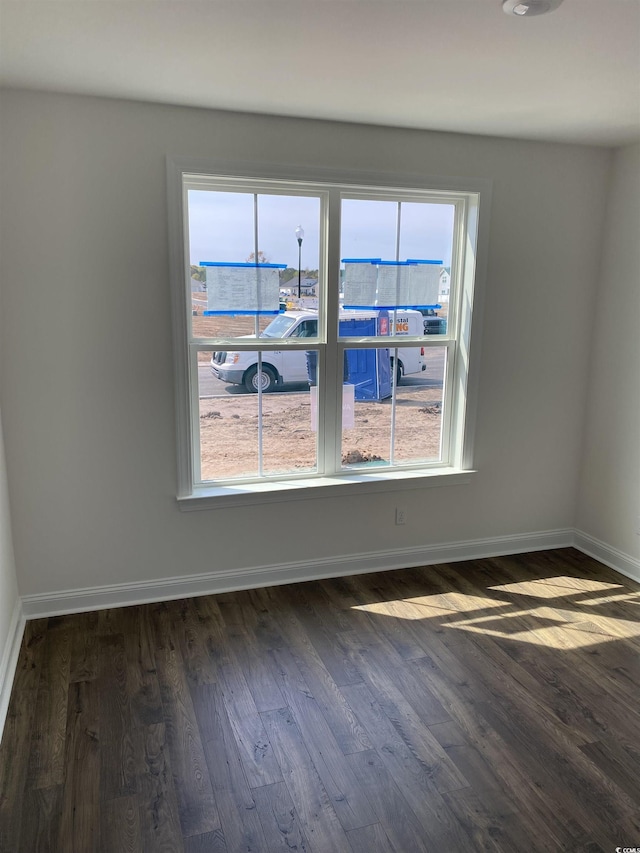 191 Glengrove Ln, Murrells Inlet, SC 29576 - empty room with baseboards and dark wood-style floors