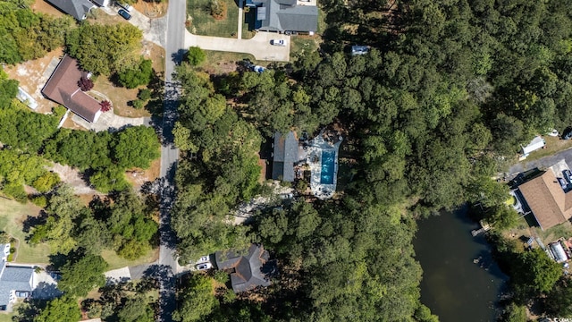aerial overview of property's location featuring a large body of water