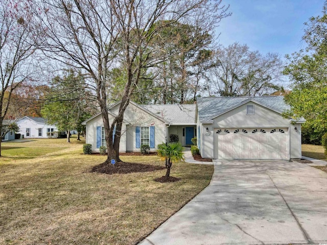 1001 Cardinal Ct, Murrells Inlet, SC 29576 - single story home featuring a garage, concrete driveway, and a front yard
