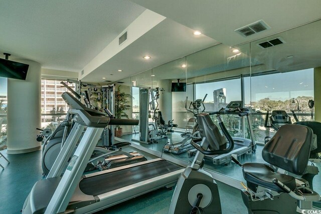 view of exercise room