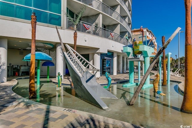 view of jungle gym