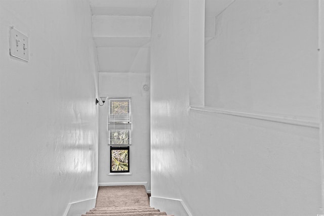 7300 Porcher Dr Unit 11, Myrtle Beach, SC 29572 - stairway featuring baseboards