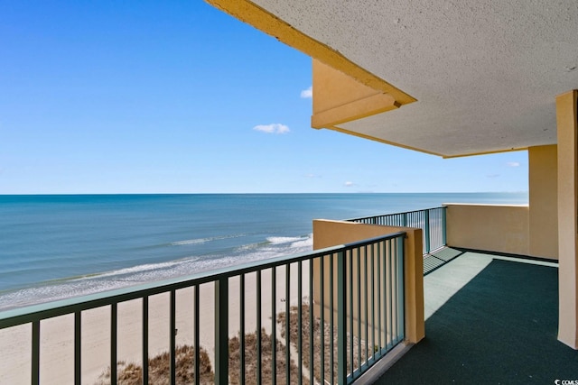 501 S Ocean Blvd Unit 1006, North Myrtle Beach, SC 29582 - balcony with view of water and beach