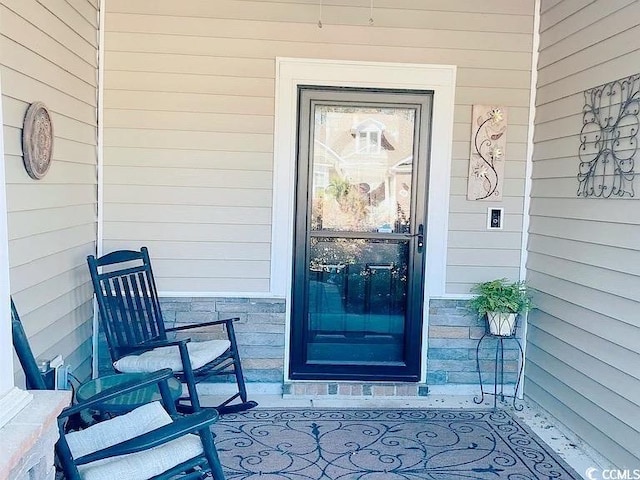 view of exterior entry