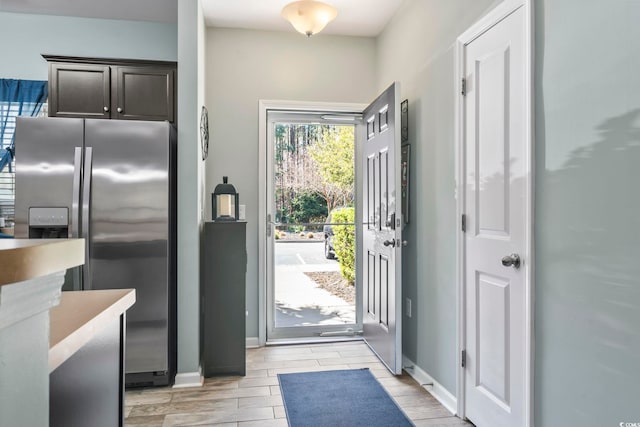 6253 Catalina Dr Unit 713, North Myrtle Beach, SC 29582 - entrance foyer with baseboards and wood finish floors