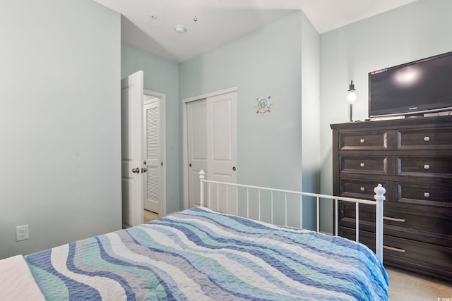 6253 Catalina Dr Unit 713, North Myrtle Beach, SC 29582 - bedroom featuring light colored carpet and a closet