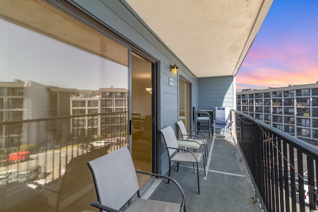 5905 S Kings Hwy Unit 439-B, Myrtle Beach, SC 29577 - view of balcony at dusk