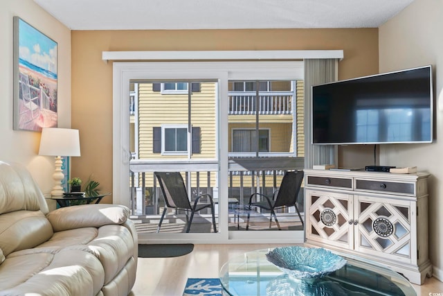 1425 N Waccamaw Dr Unit 123, Garden City Beach, SC 29576 - living area with wood finished floors
