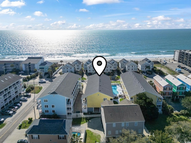 1425 N Waccamaw Dr Unit 123, Garden City Beach, SC 29576 - aerial view of residential area with waterfront with a beach