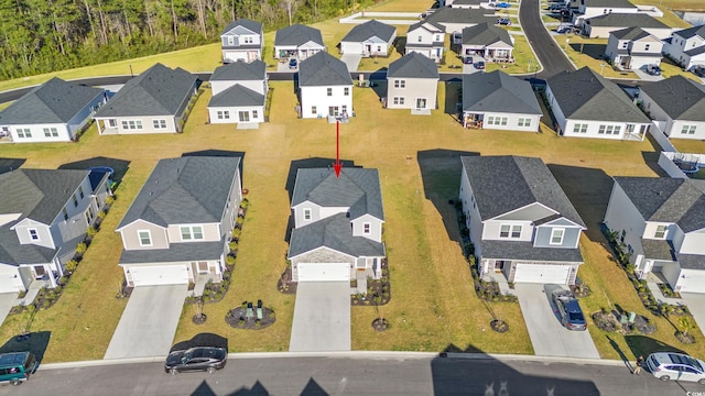 aerial perspective of suburban area
