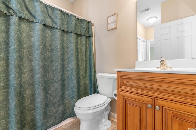 4141 Hibiscus Dr Unit 201, Little River, SC 29566 - bathroom with toilet, vanity, and curtained shower