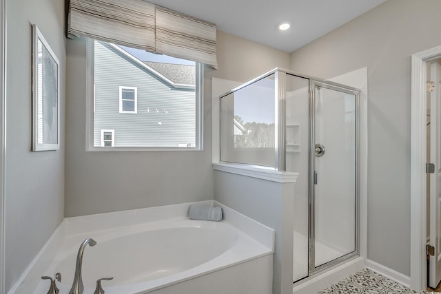 5504 Shelly Lynn Dr, Myrtle Beach, SC 29579 - full bathroom with a stall shower and a bath