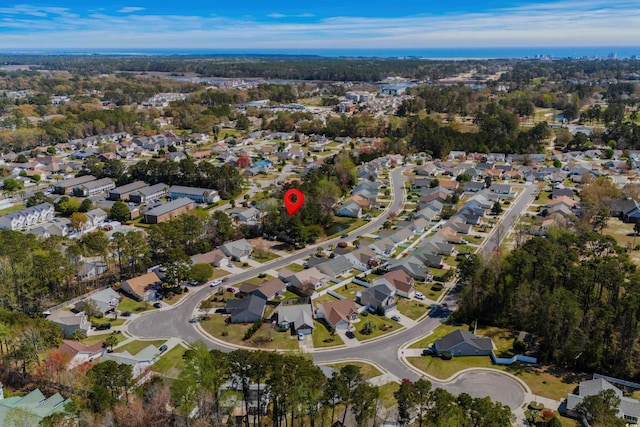 4195 Wrens Xing, Little River, SC 29566 - aerial overview of property's location with nearby suburban area