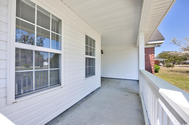 view of patio with covered porch