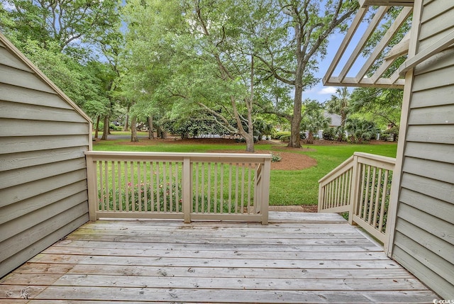118 Hartland Dr Unit 12-C, Myrtle Beach, SC 29572 - wooden deck featuring a yard