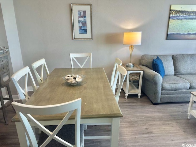 3500 N Ocean Blvd Unit 1203, North Myrtle Beach, SC 29582 - dining room featuring wood finished floors